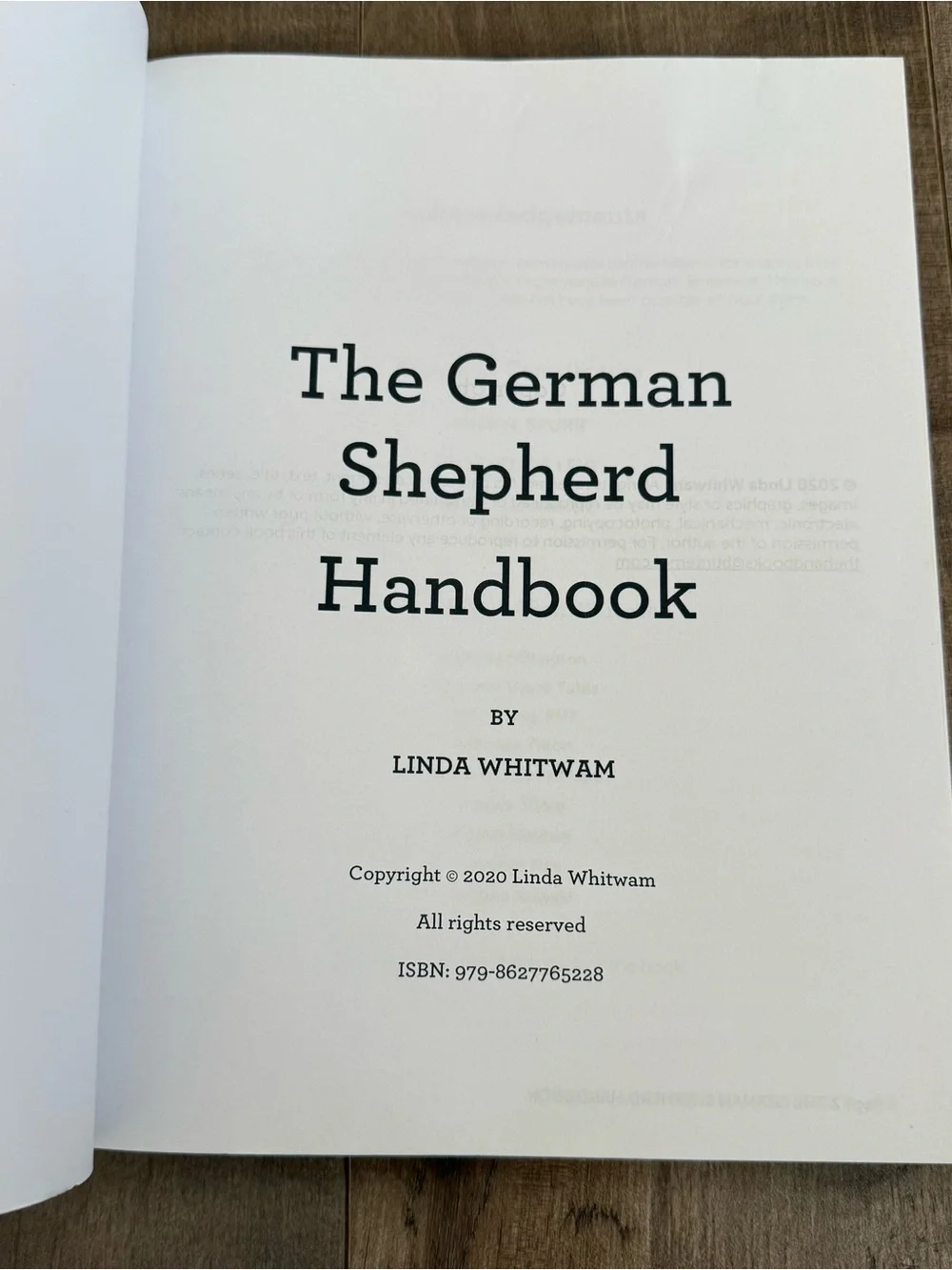 The German Shepherd Handbook Linda Whitwam Canine Handbook Series 2020 Dogs